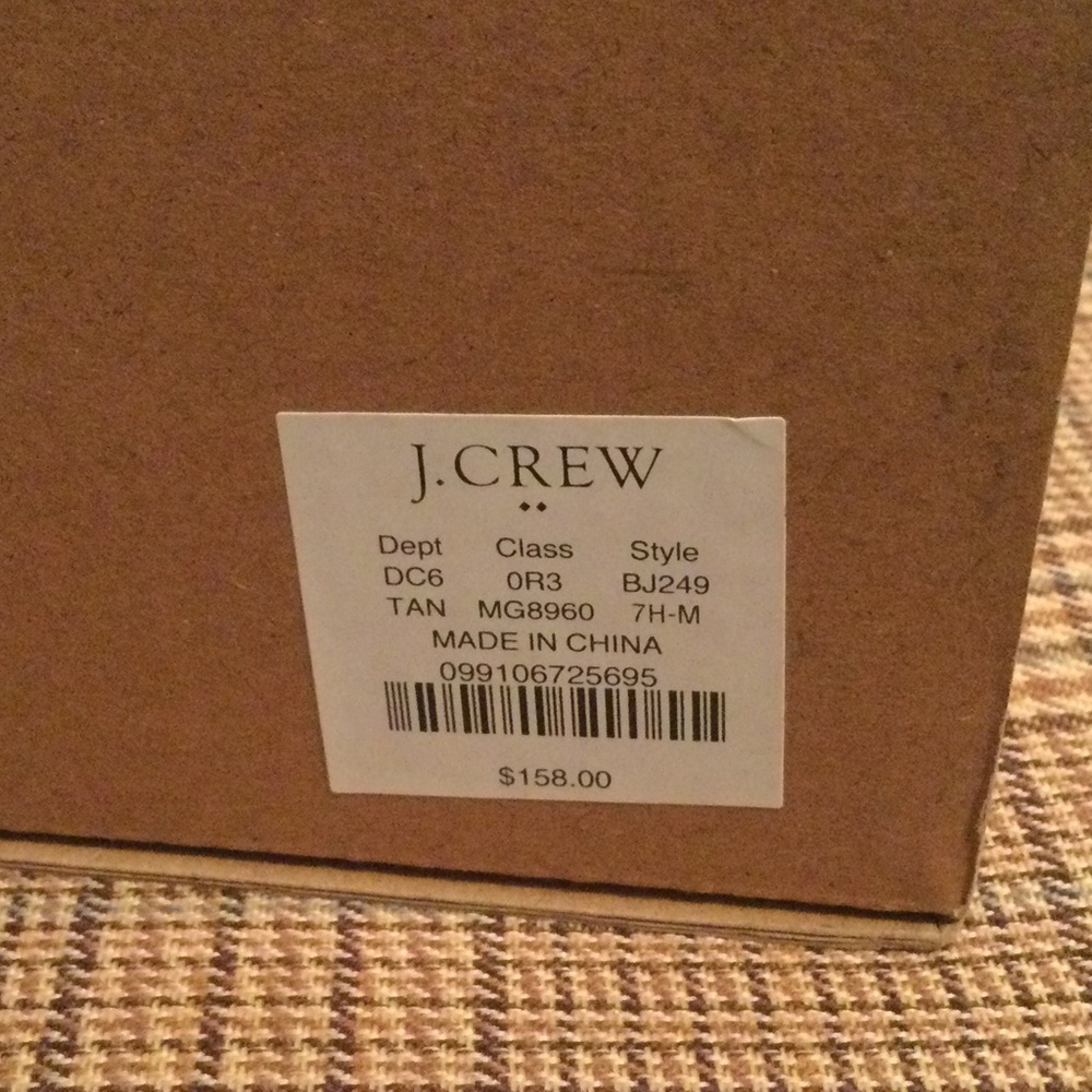 NWT JCREW Sueded Clogs Boho Shoes Mules Slides Tan - Womens Size 7.5 Womens - Picture 2 of 10